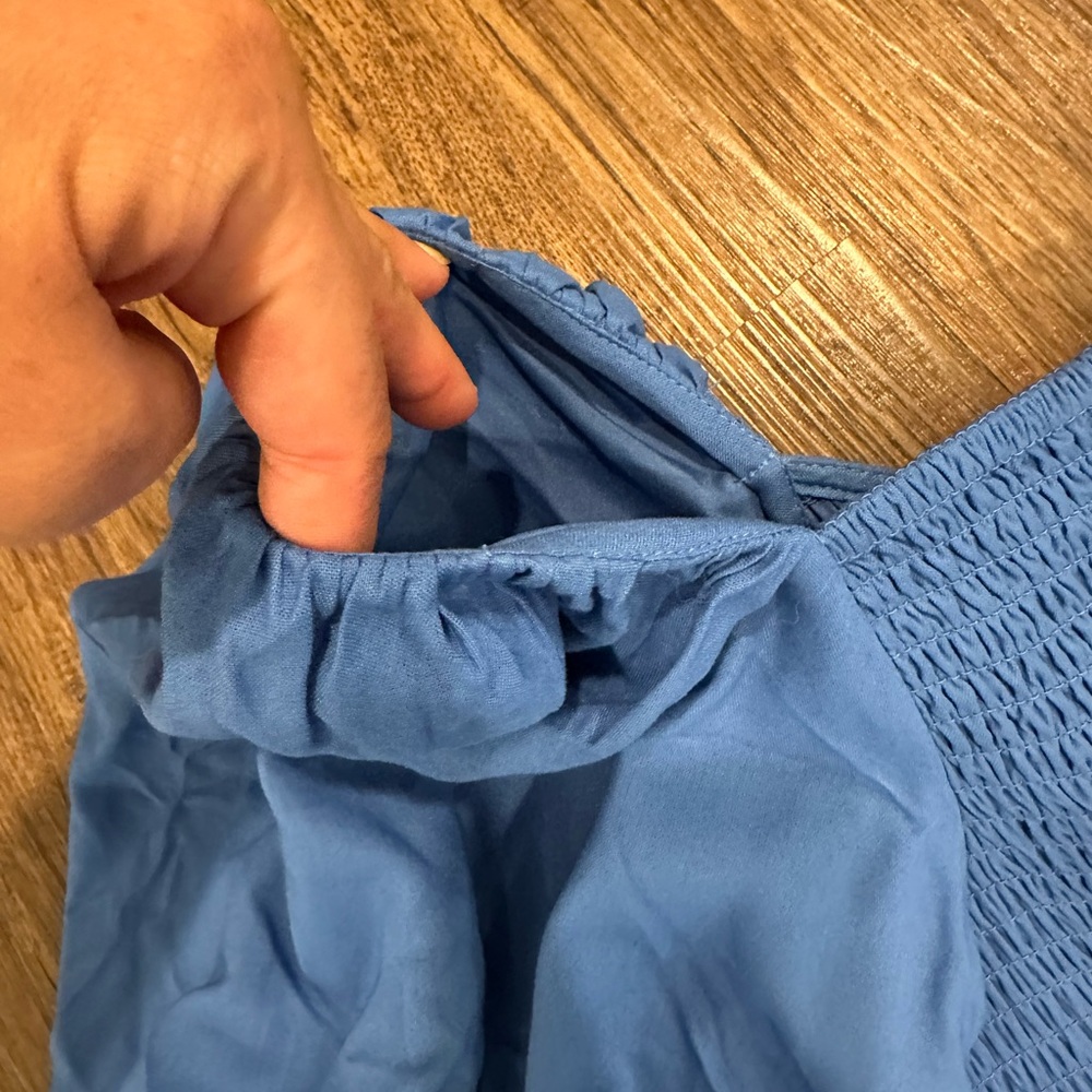 JessaKae Blue Puff Sleeve Dress - Picture 6 of 7